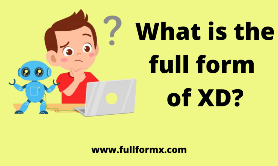 XD full form – What is the full form of XD?