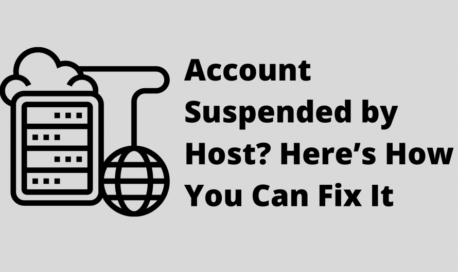 Account Suspended by Host? Here’s How You Can Fix It