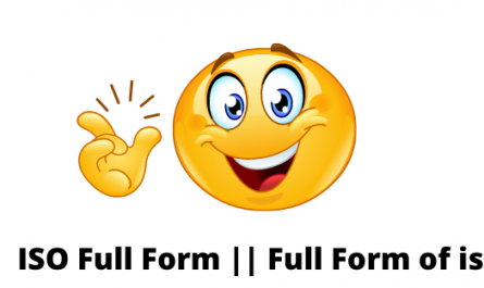 ISO Full Form