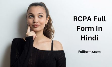 RCPA Full Form In Hindi