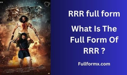 RRR full form